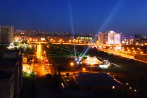 Лазерные огни цирка в Новосибирске могут навредить самолетам