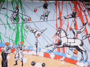 Цирк на Фонтанке завесили тематическим баннером
